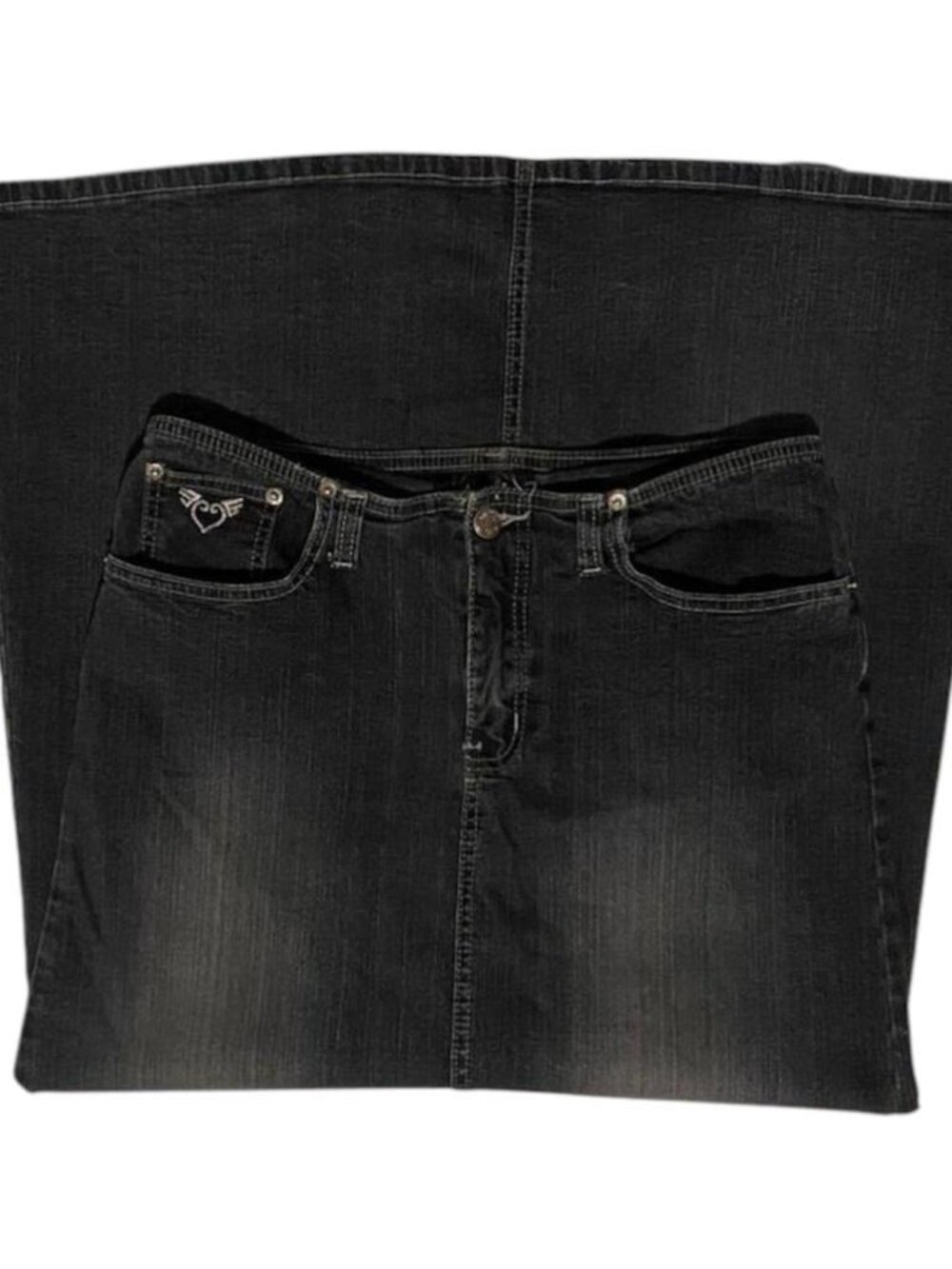 Angels Women's Vintage y2k maxi denim skirt